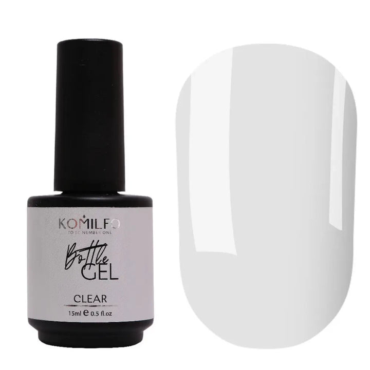 Komilfo Bottle Gel Clear with brush, 15 ml