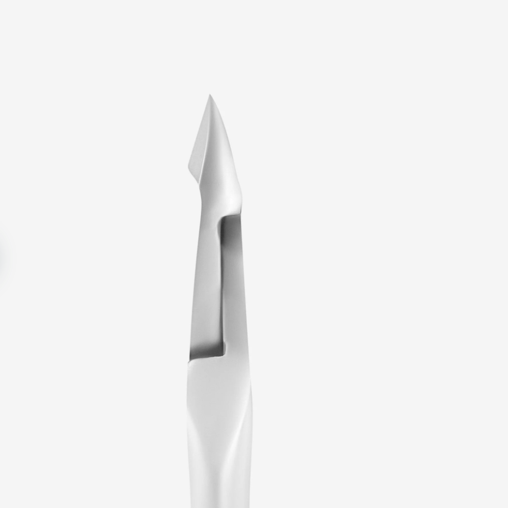 Stainless steel cuticle nipper tip for professional manicure and nail care