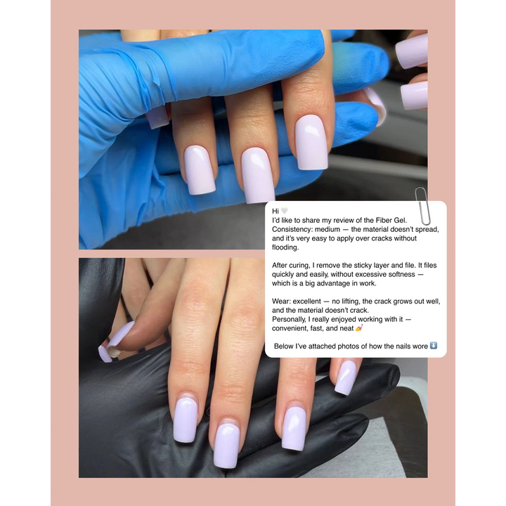 LUNA Fiber Gel - гель с волокнами для ногтей, 5 мл