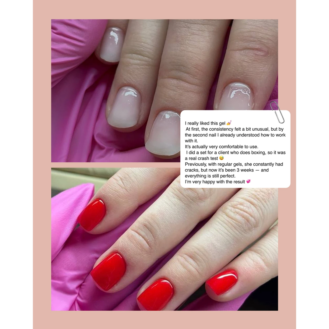 LUNA Fiber Gel - гель с волокнами для ногтей, 5 мл