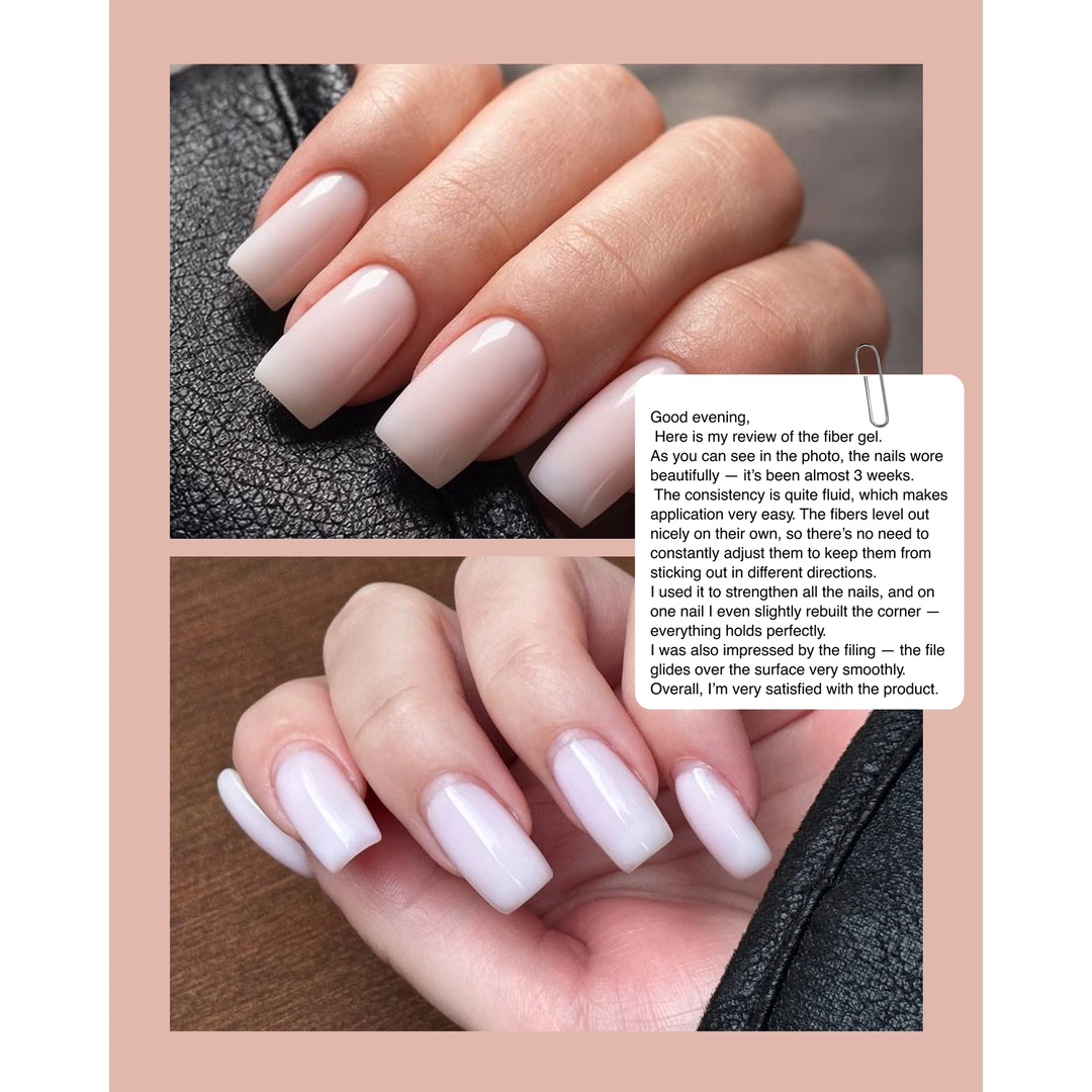 LUNA Fiber Gel - гель с волокнами для ногтей, 5 мл