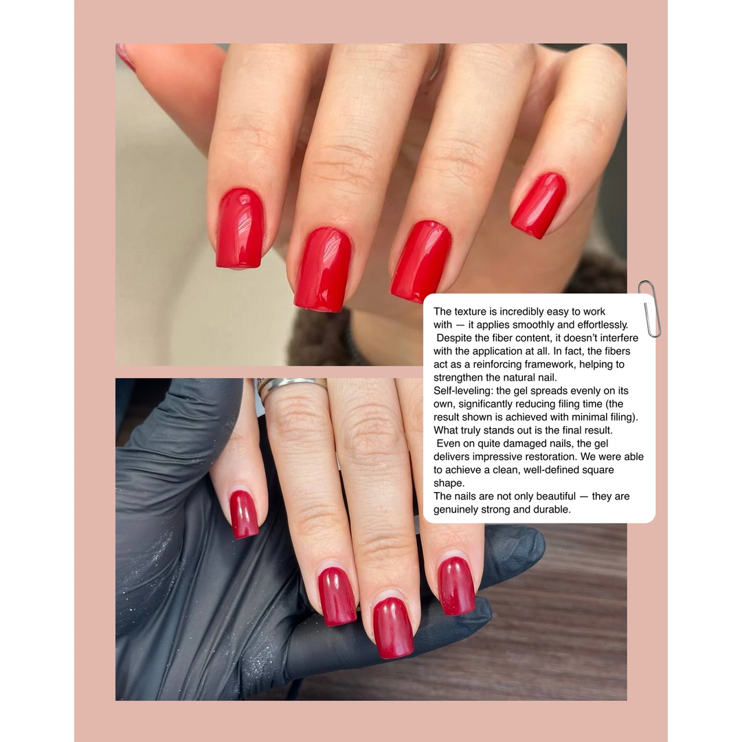 LUNA Fiber Gel - гель с волокнами для ногтей, 5 мл
