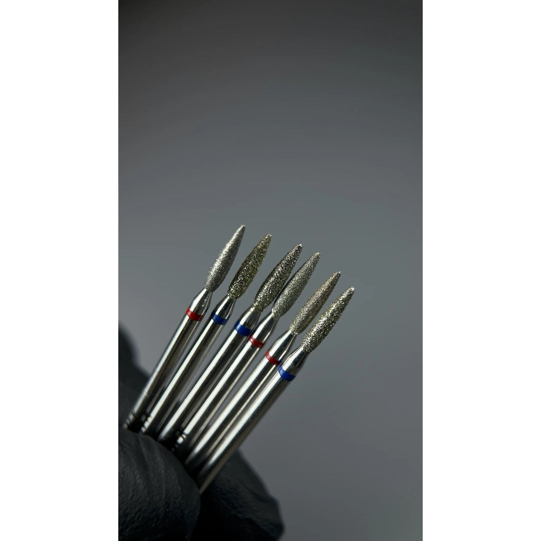 DARK Diamantová frézka Blunt-End Flame 2,1x10 mm (modrá)