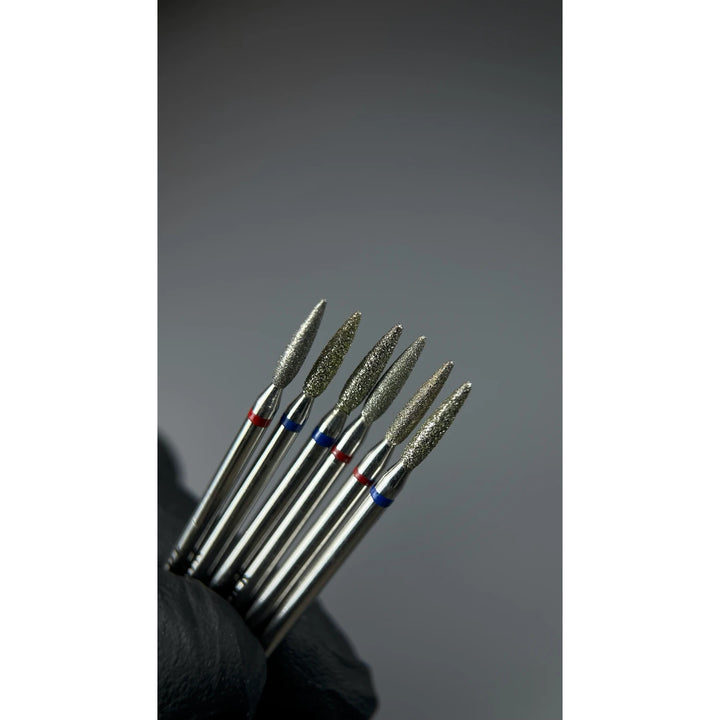 DARK Diamantová frézka Blunt-End Flame 2,1x10 mm (modrá)