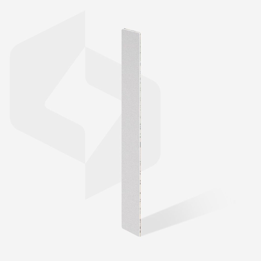 Professional nail file for manicure and pedicure on white background