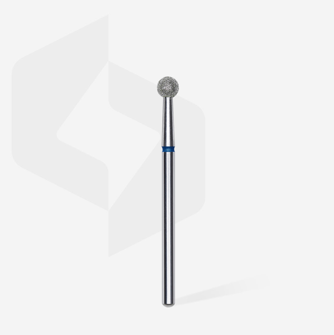 Diamond ball nail drill bit for manicure and pedicure on white background
