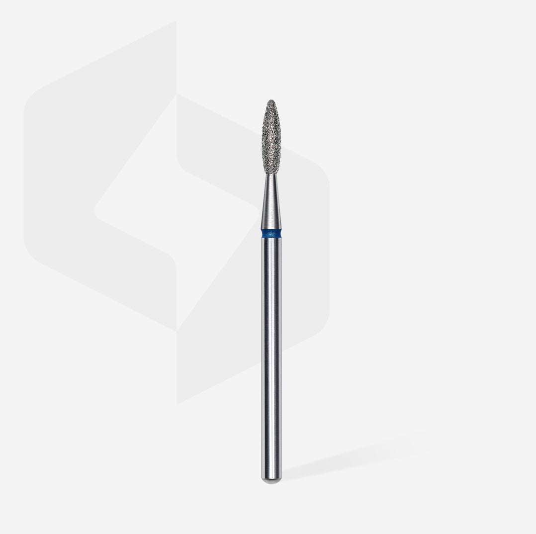 Diamond nail drill bit for professional manicure and pedicure on white background