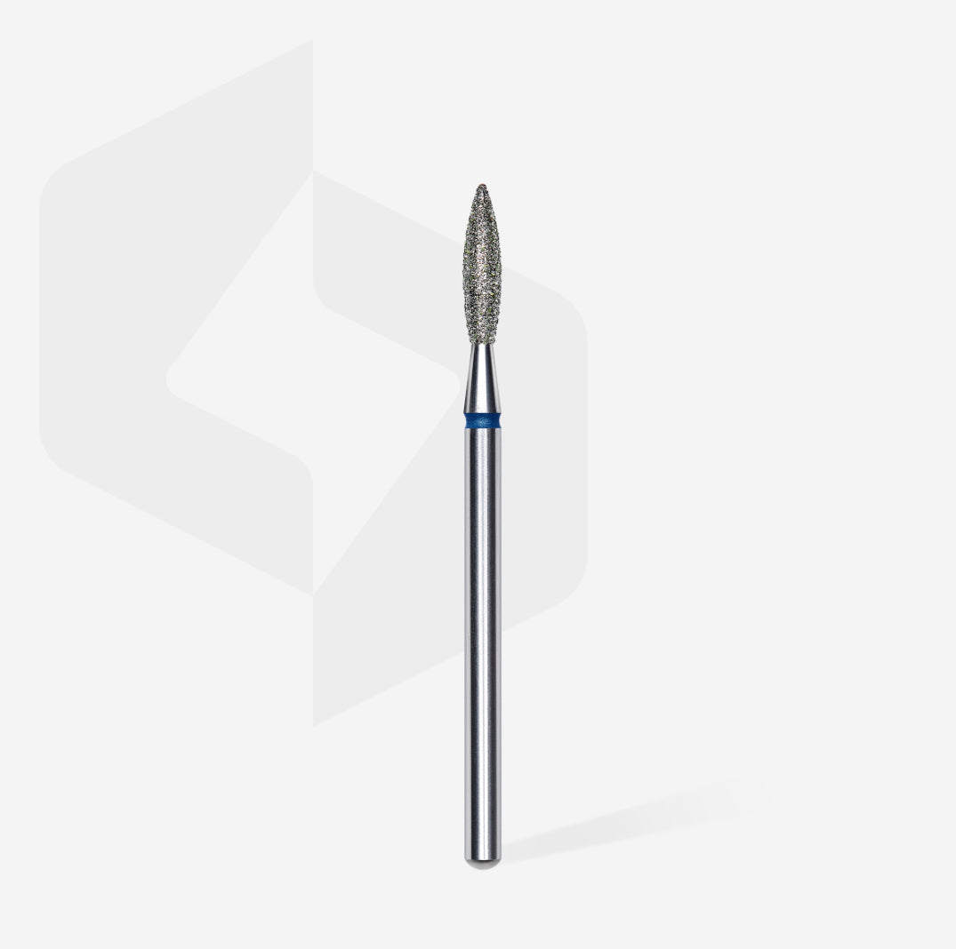 Diamond nail drill bit for manicure and pedicure on white background