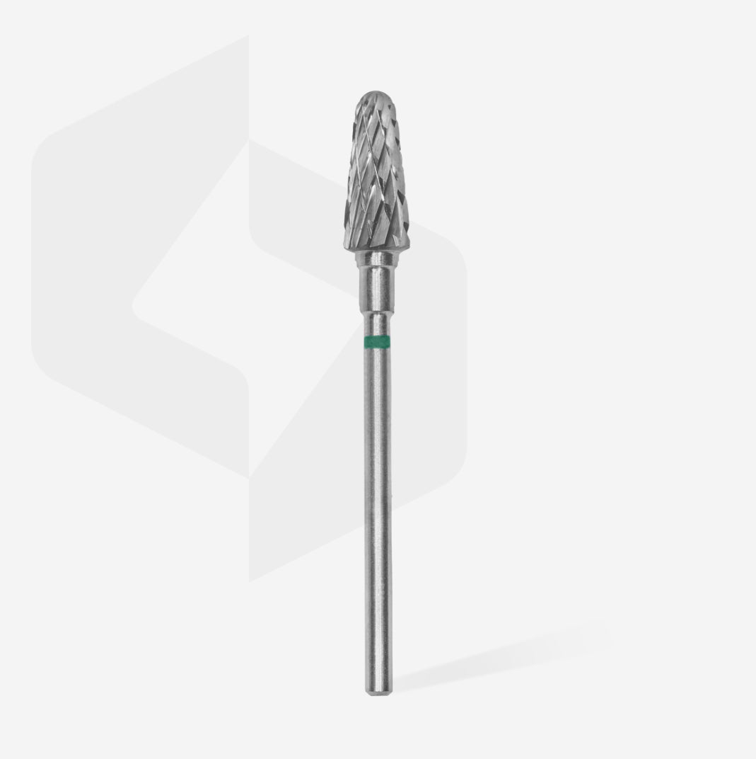 Metal nail drill bit for manicure and pedicure, shown on a white background