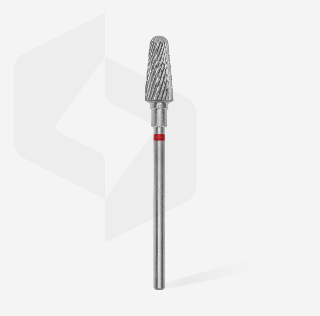 Tungsten carbide nail drill bit for manicure and pedicure on white background