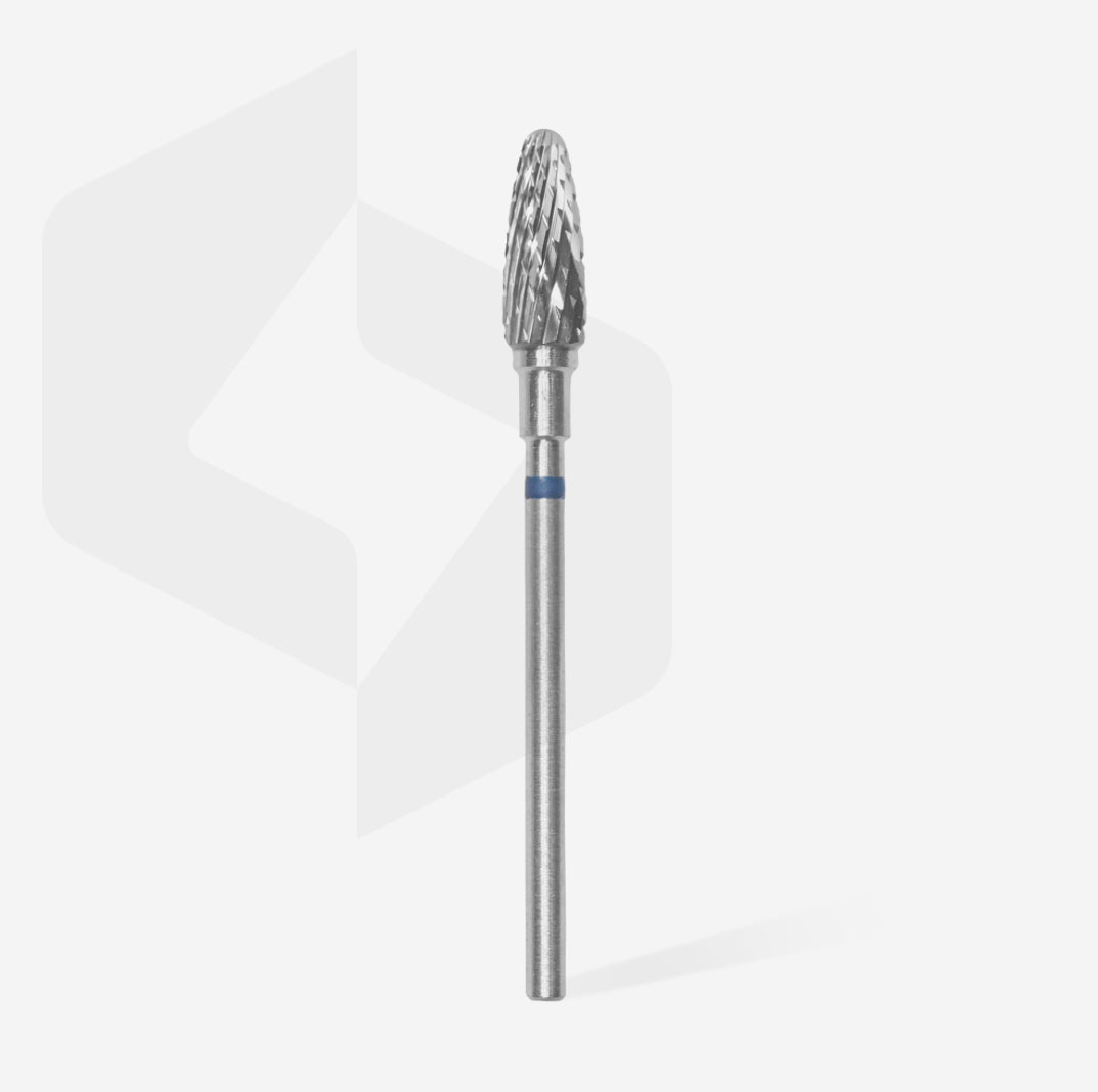 Metal nail drill bit for manicure and pedicure on white background