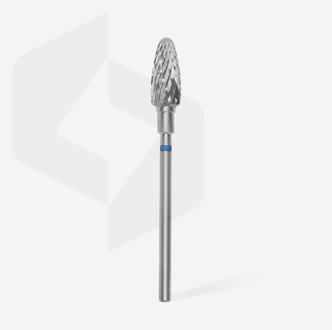Carbide nail drill bit with pointed tip for professional manicure pedicure tools