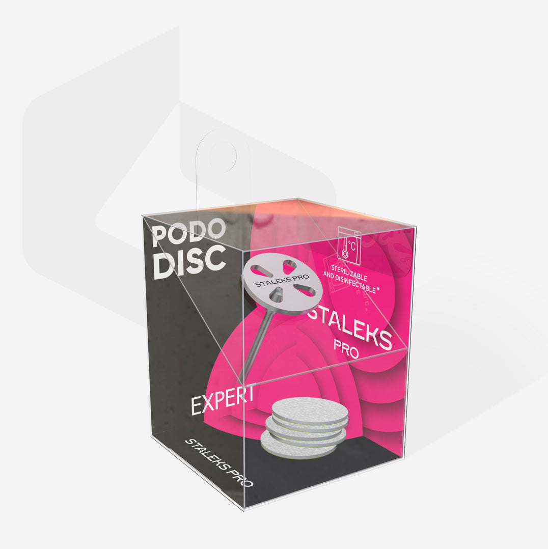 Disco de pedicura Pododisk Stalex Pro Red de arena de filete desechable grano 180 5 piezas (15 mm) PDset-15