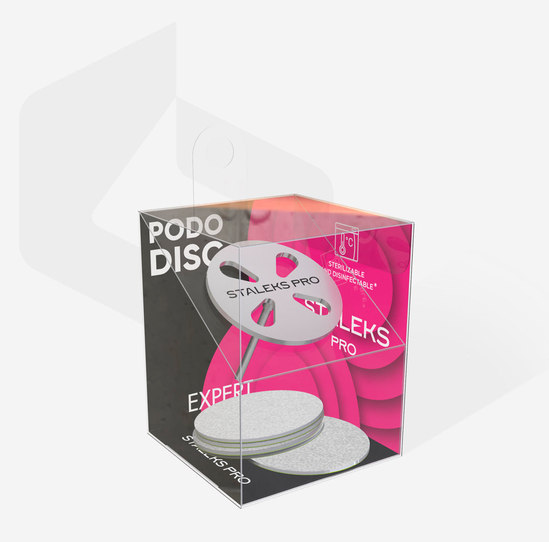 Disco de pedicura Pododisk Stalex Pro Land juego de filetes desechables grano 180 5 piezas (25 mm) PDset-25