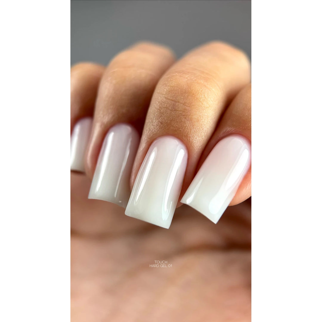 TOUCH Hard Gel 01, 15 ml – manicure on extended nails