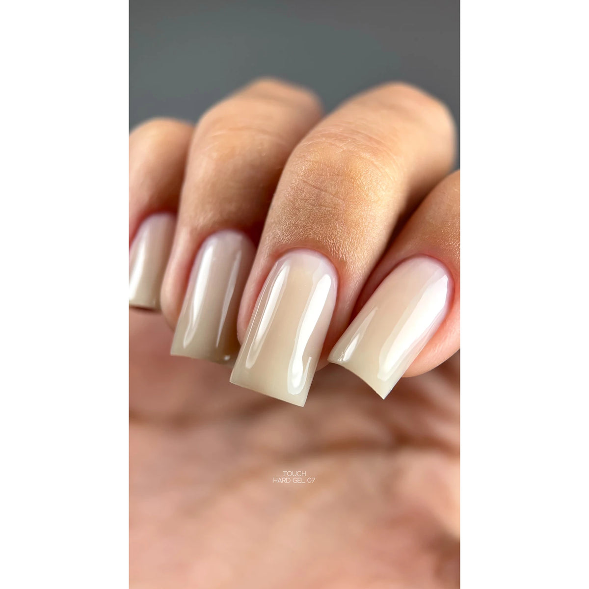 TOUCH Hard Gel 07, 15 ml – manicure on extended nails