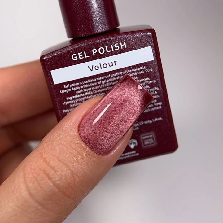 Vernis semi-permanent Cat Eye HEYLOVE VELOUR, 15 ml