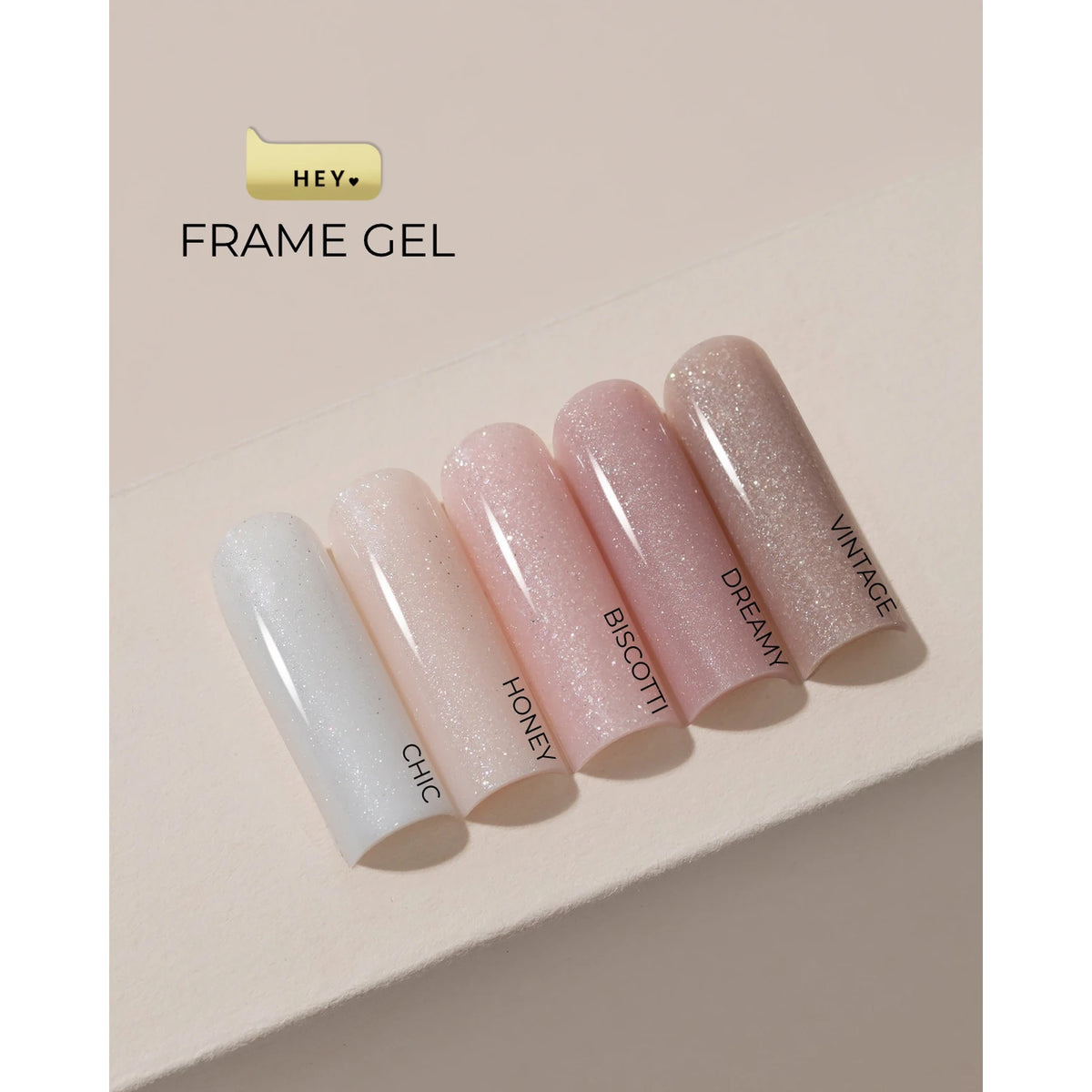 HEYLOVE Frame Builder Gel with shimmer – collection photo