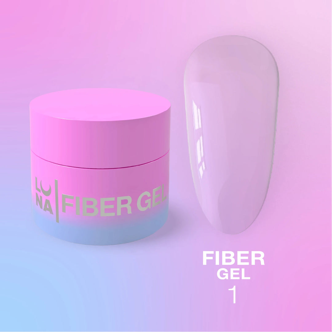 LUNA Fiber Gel - гель с волокнами для ногтей, 5 мл