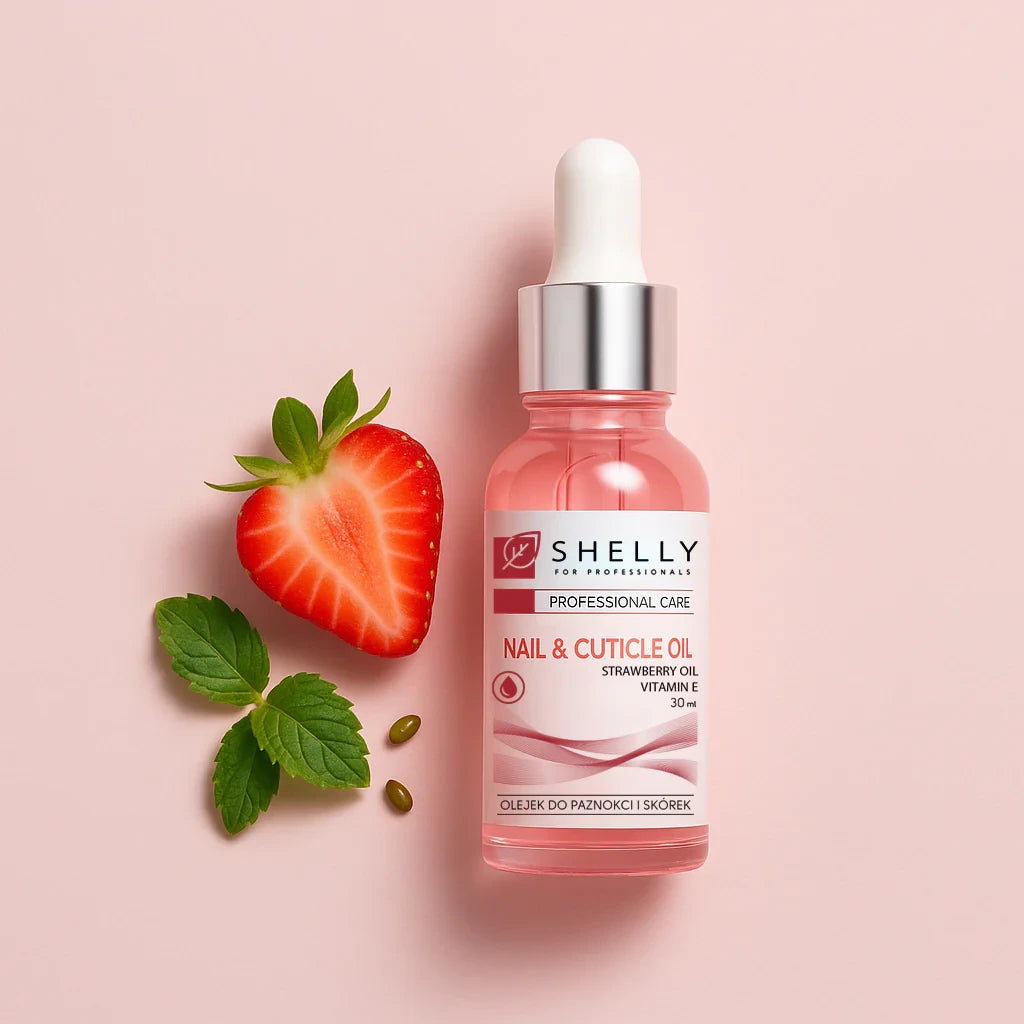 SHELLY Nail and Cuticle oil, 30 ml, with strawberry extract and vitamin E (expiration date 22.7.2026) - Photo №3
