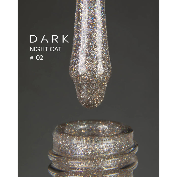 Dark Gel Polish Night Cat 02, 10 ml