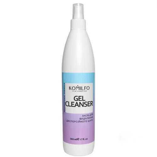 Komilfo gel cleanser bottle for nails, 500ml, professional manicure accessory
