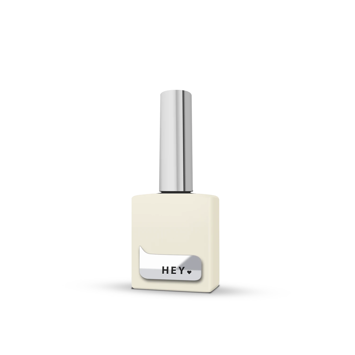 Pastel yellow nail polish bottle with metallic cap for manicure and pedicure