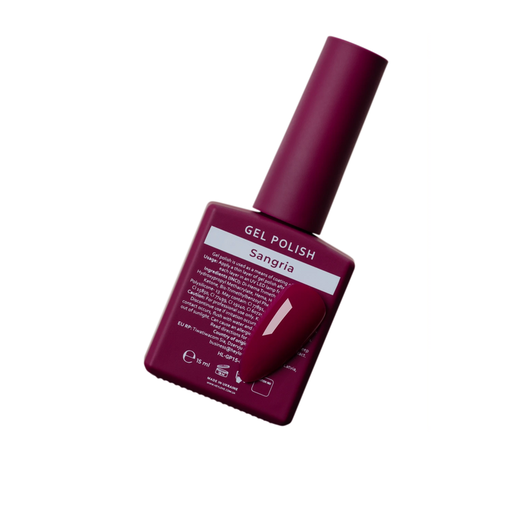 Esmalte Semipermanente HEYLOVE Sangria, 15 ml