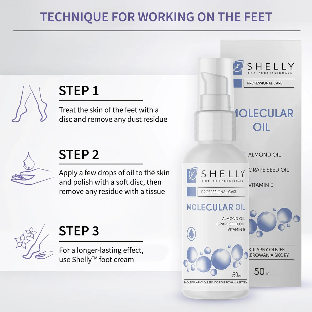 SHELLY Aceite molecular para alisar la piel, 50 ml - Foto №6