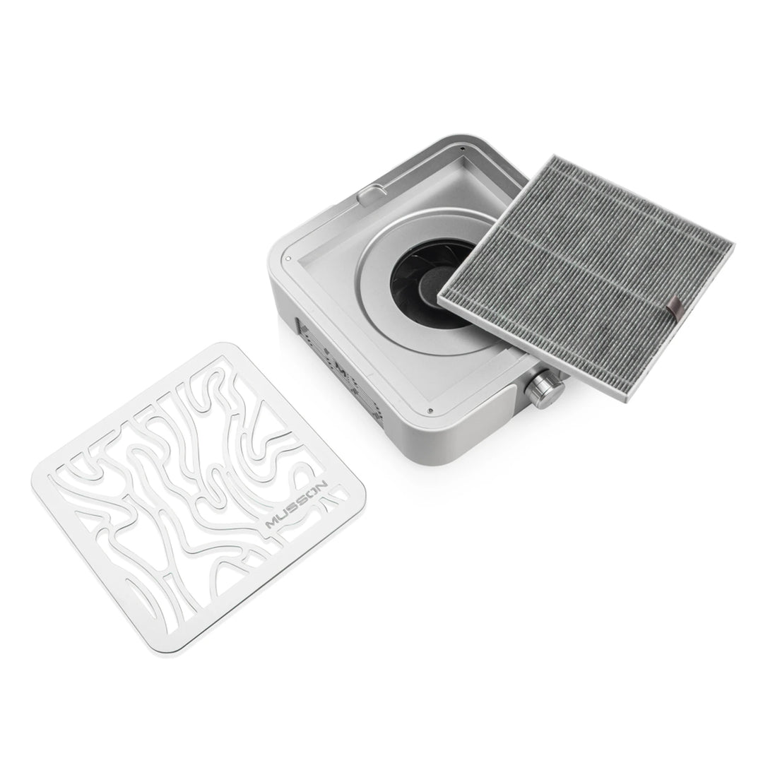 BUCOS MUSSON X2 SILVER Dust Collector – 72W, Carbon HEPA filtr