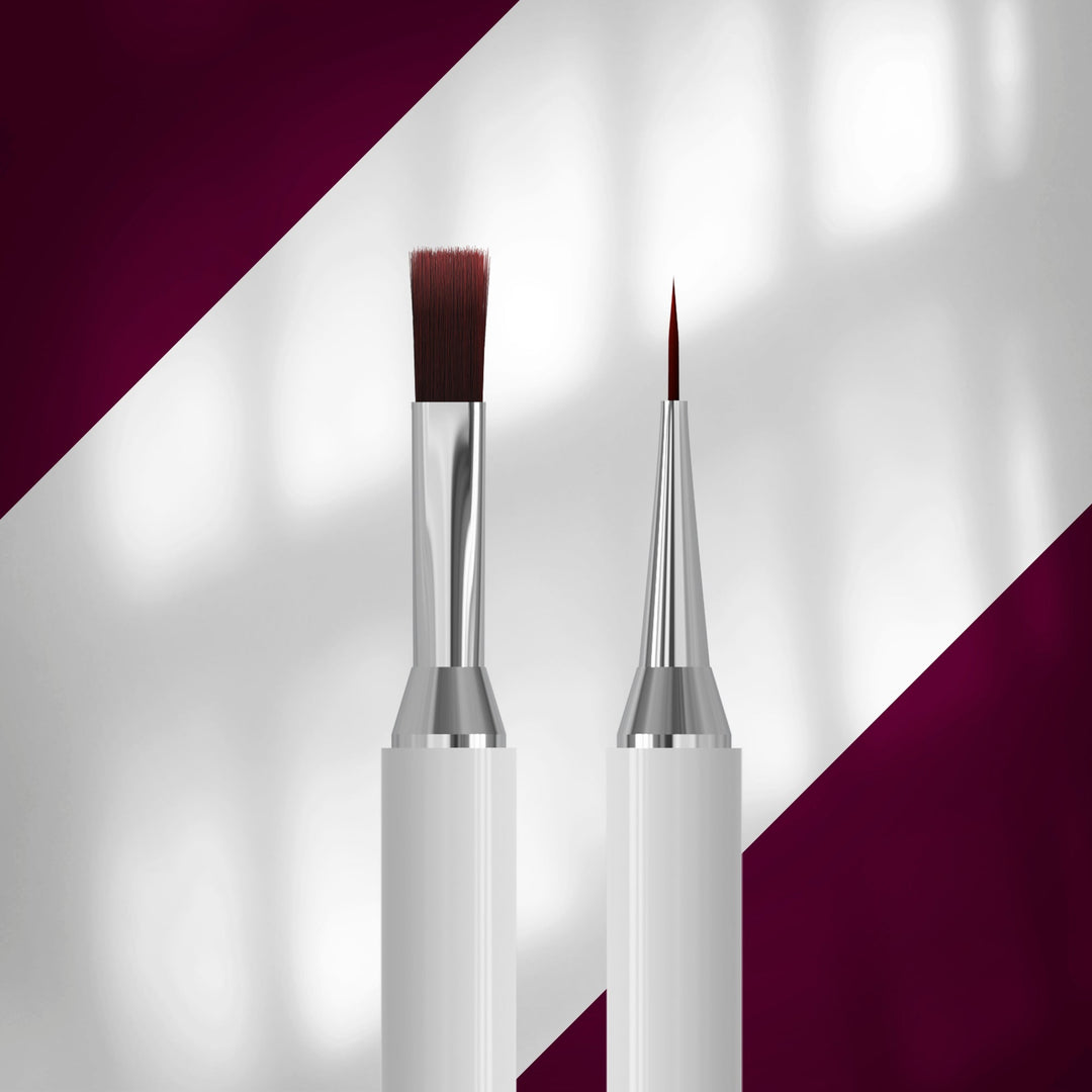 STALEKS PRO Double-Ended Brush EXCLUSIVE, Gel 10 mm / Liner 10 mm