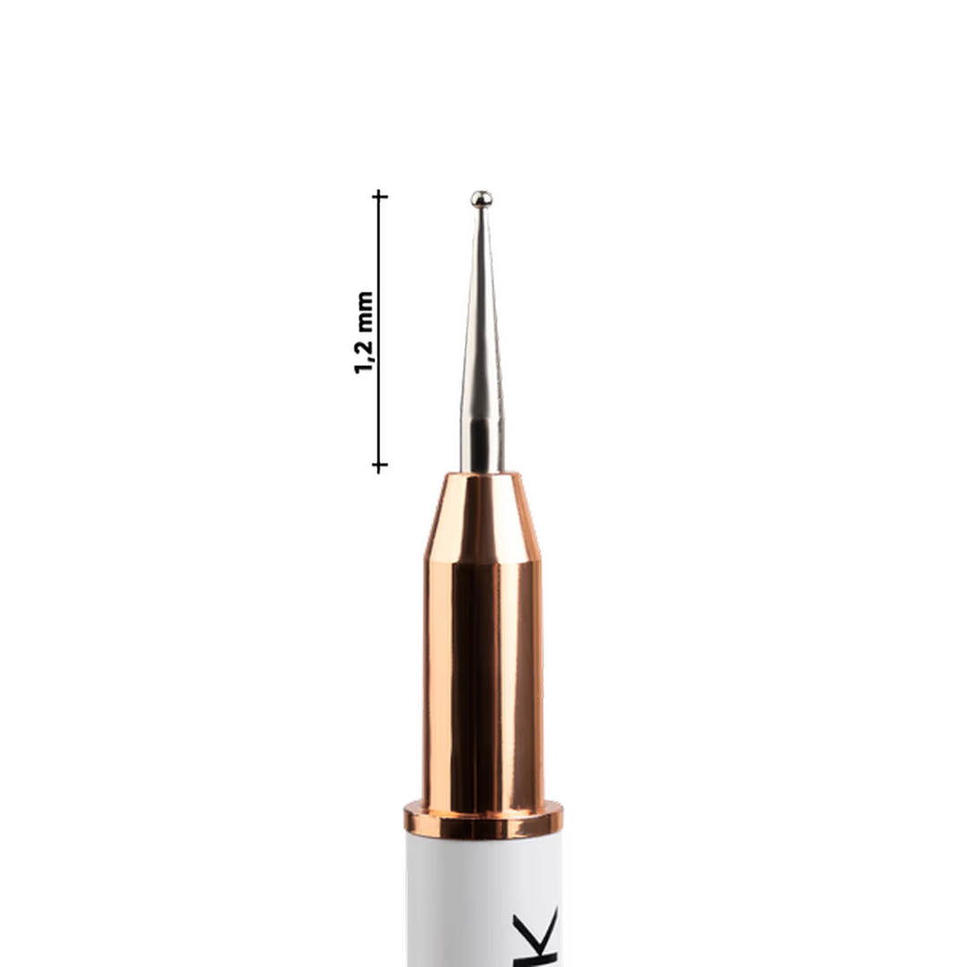 DARK Oboustranný štětec (liner 13 mm + zdobicí kulička 1,2 mm) (nový design)