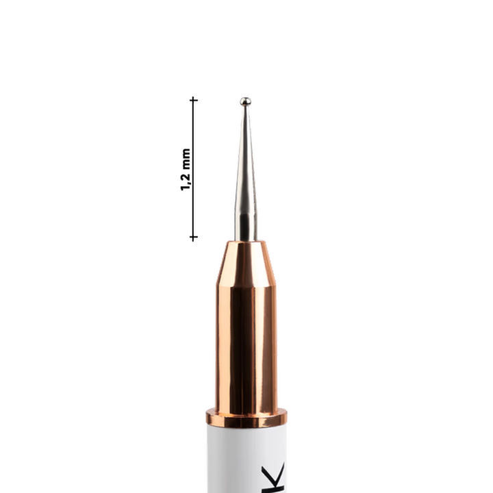 DARK Oboustranný štětec (liner 13 mm + zdobicí kulička 1,2 mm) (nový design)