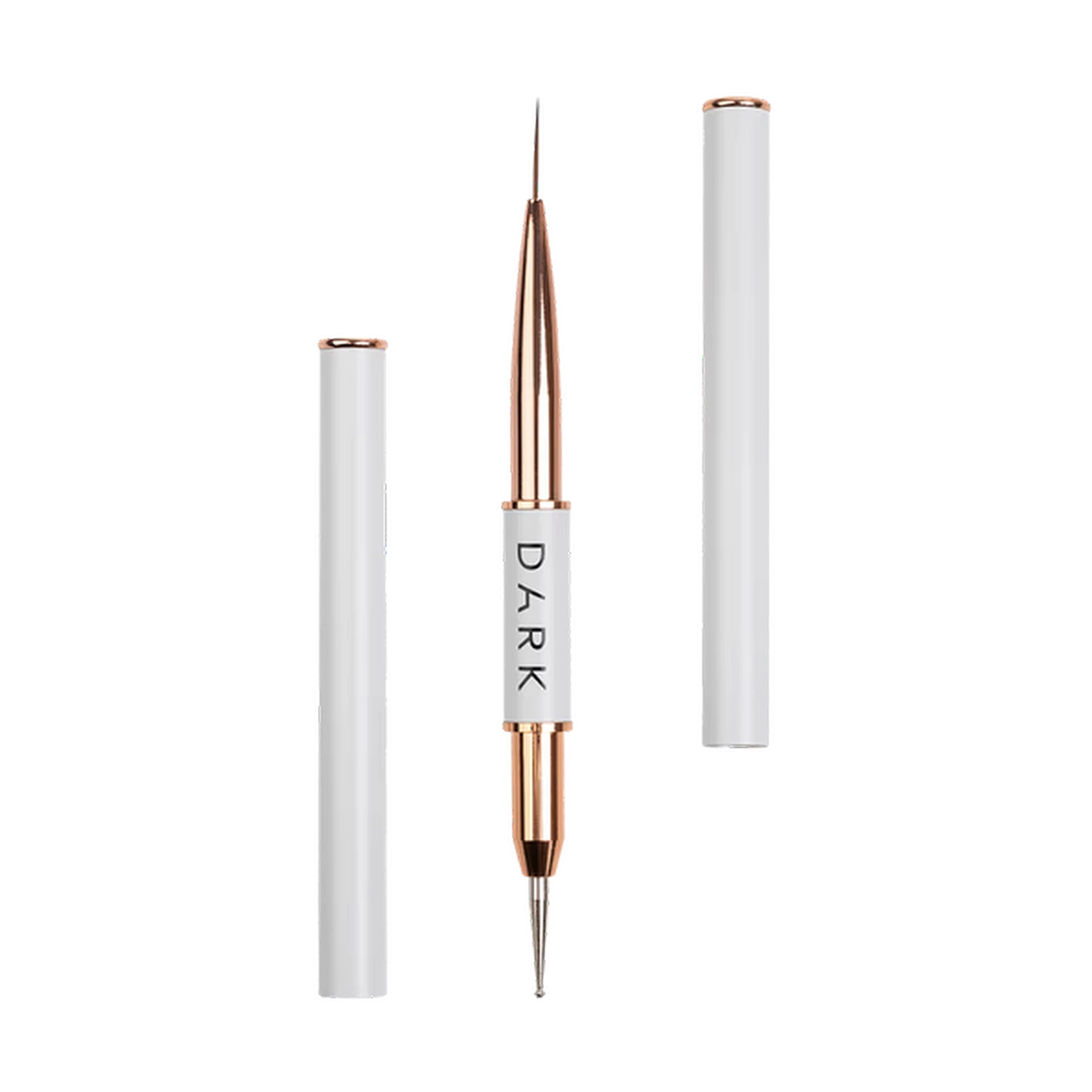 DARK Oboustranný štětec (liner 13 mm + zdobicí kulička 1,2 mm) (nový design)