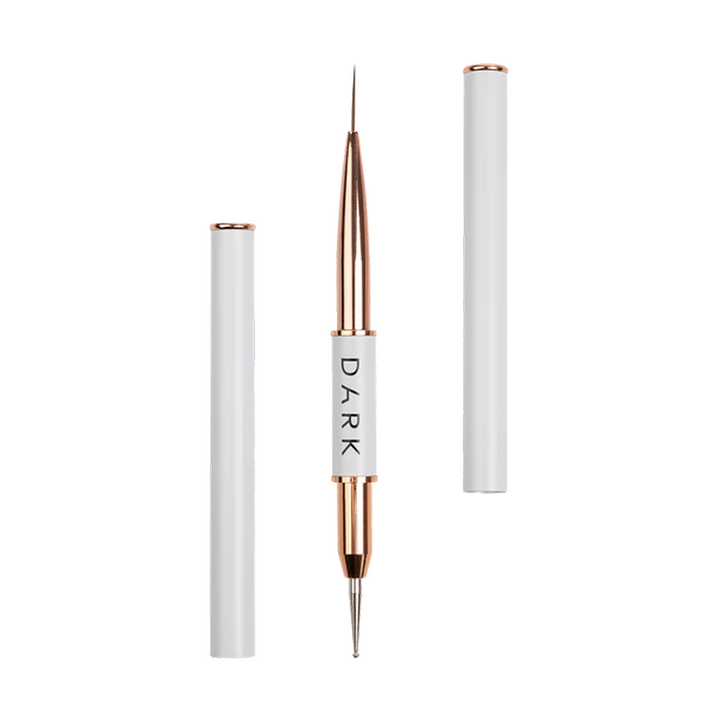 DARK Oboustranný štětec (liner 13 mm + zdobicí kulička 1,2 mm) (nový design)