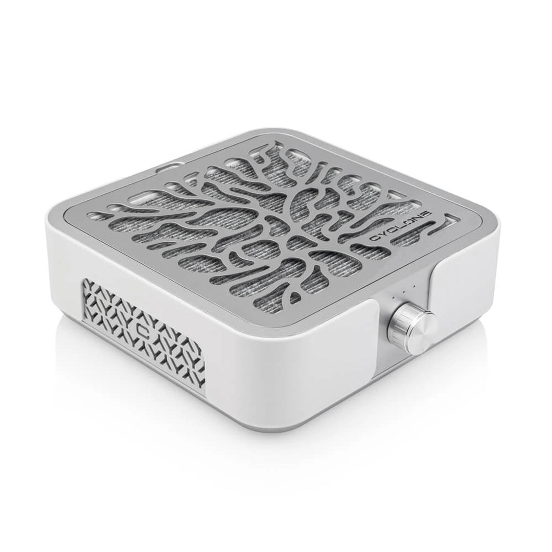 BUCOS Porelszívó CYCLONE X3 SILVER aktívszenes HEPA szűrővel 72W manikűrhöz és pedikűrhöz
