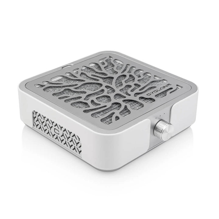 BUCOS Porelszívó CYCLONE X3 SILVER aktívszenes HEPA szűrővel 72W manikűrhöz és pedikűrhöz