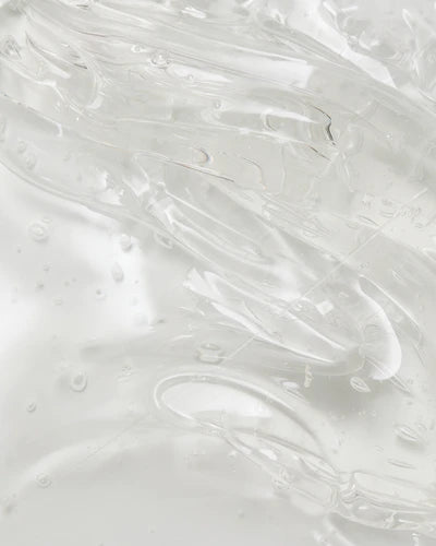 Clear builder gel texture for nail extensions and manicure, UV gel close-up