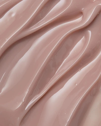 Close-up of nude pink builder gel texture, creamy, ideal for nail extensions or overlays