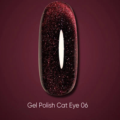 Dark Gel Polish Cat Eye 06, 10 ml