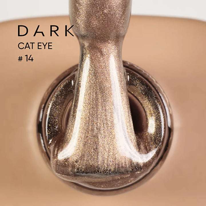 Dark Gel Polish Cat Eye 14, 6 ml
