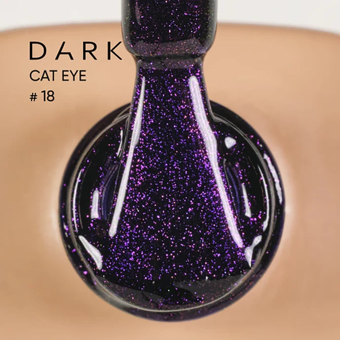 Dark Gel Polish Cat Eye 18, 6 ml