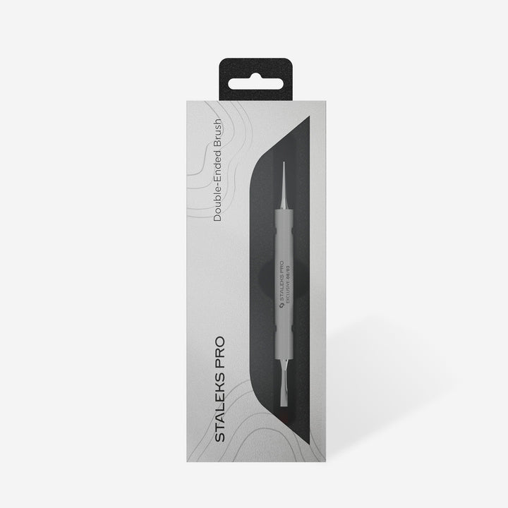 STALEKS PRO Double-Ended Brush EXCLUSIVE, Gel 10 mm / Liner 10 mm