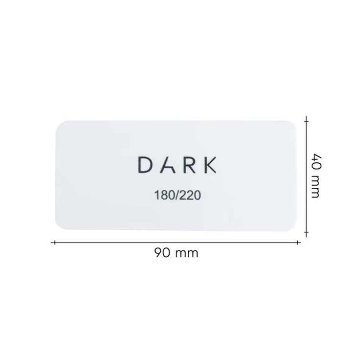 Buffer per unghie DARK – rettangolare (grana 180/220), 1 pz