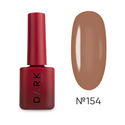 Brown nude gel nail polish bottle with matching swatch for manicure and pedicure