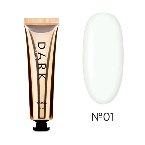DARK Polygel 01, 30 ml, clear