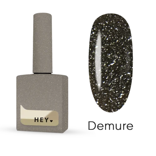 Gray-beige bottle of gel polish labedle HEY