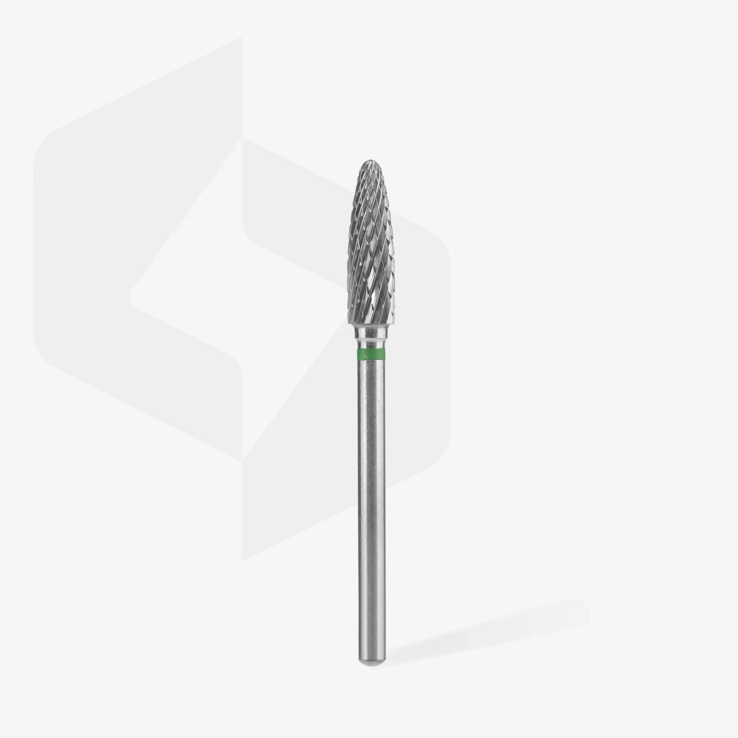 Carbide nail drill bit for manicure and pedicure, silver, isolated on white background