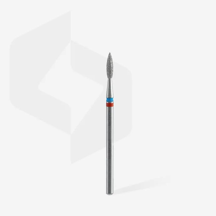 Staleks Diamond nail drill bit DUO flame red-blue EXPERT