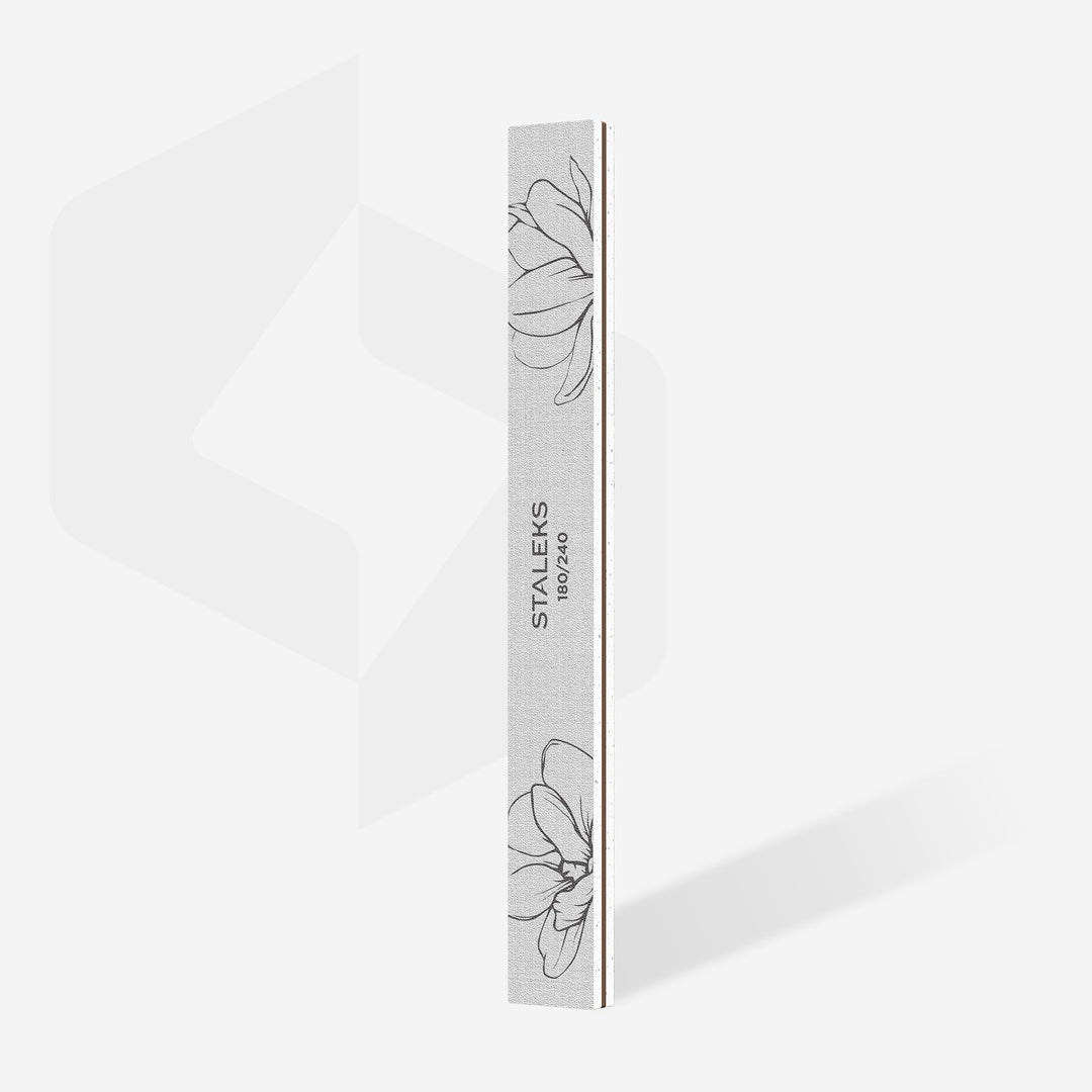 STALEKS PRO Straight Mineral Nail File EXPERT 20, 180/240 grit (25 pcs)